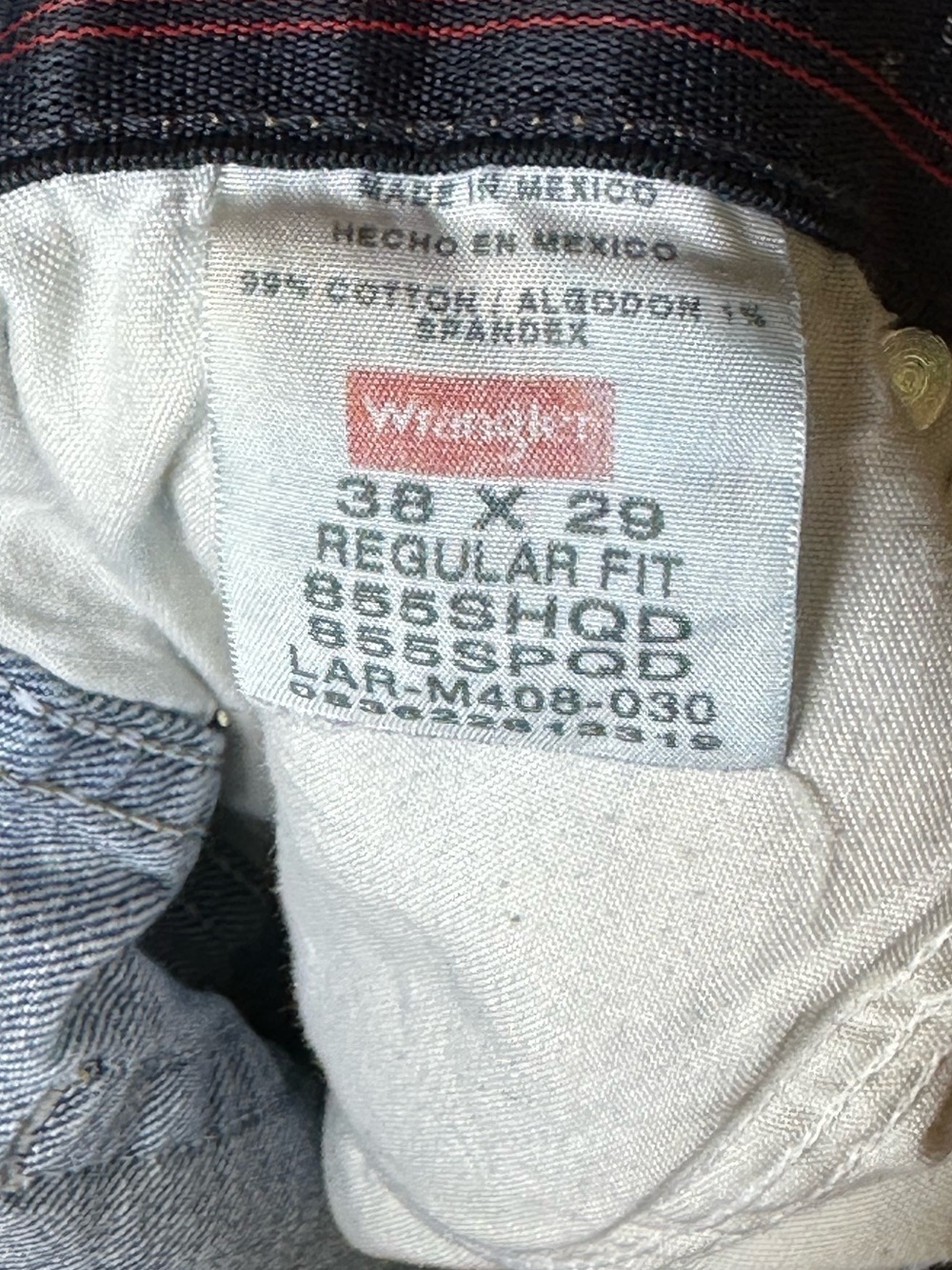 Men’s Wrangler Jeans size 38 x 29 regular fit - Picture 6 of 6